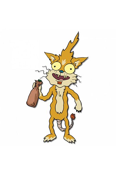 INOVATIX Set de 8 piese, autocolant Rick și Morty cu băutură Squanchy, INOVATIX®. 6 cm