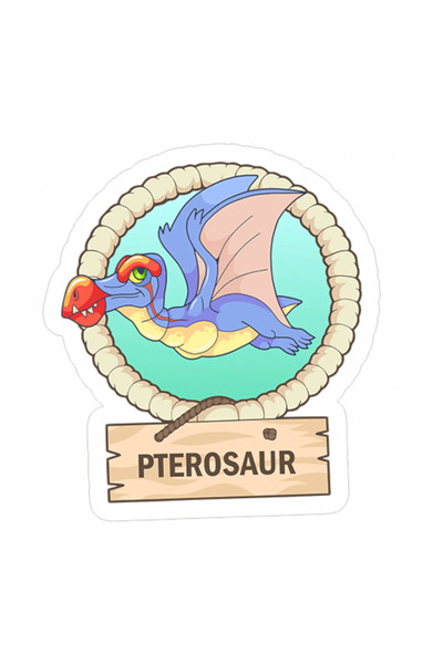 INOVATIX Σετ 8 τεμαχίων, Αυτοκόλλητο Πτερόσαυρου, INOVATIX®. 6 εκ.