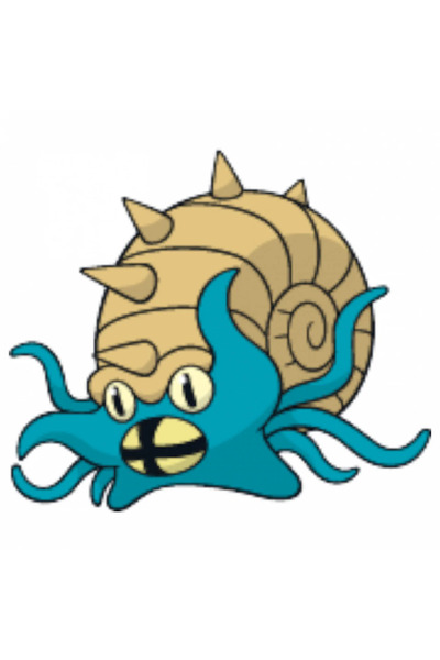 INOVATIX Set de 8 piese, autocolant Pokemon Omastar, INOVATIX®. 6 cm