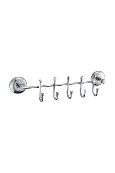 Skygo Buffer ®   Decorative Hanger with 5 Hooks Kitchen Bathroom Wall Surface Hanger