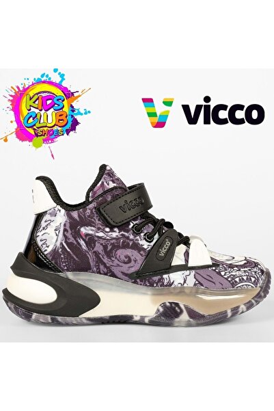 Kids Club Shoes حذاء رياضي للأطفال من Vicco Universe لتقويم العظام باللون الأسود