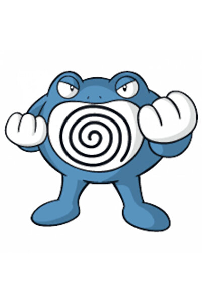 INOVATIX Set de 8 piese, autocolant Pokemon Poliwrath, INOVATIX®. 6 cm