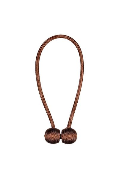 SyaMAG Decorative Curtain Tieback, Magnetic, Ball Lace, Brown Color, Length 46cm