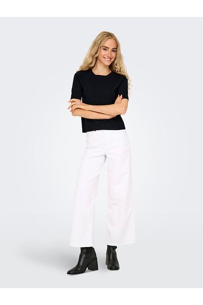 ONLY Onlfie 2/4 Pullover Nca Knt Women's Black Sweater - O15344307