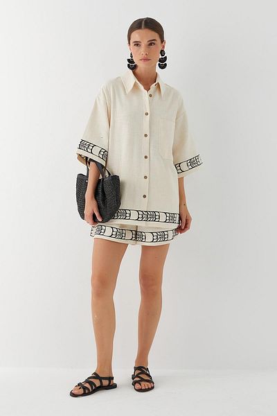 MARKALİSTE Bamboo Suit with Shorts Beige