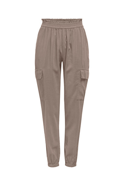 ONLY ONLARIS LIFE HW PB CARGO PANT CC WVN Жіночі коричневі штани - 15245364