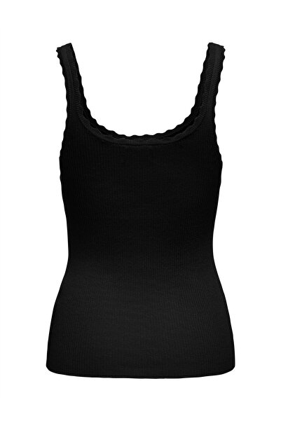 ONLY Pulover negru pentru femei ONLGEMMA SL U-NECK KNT NOOS - 15314659