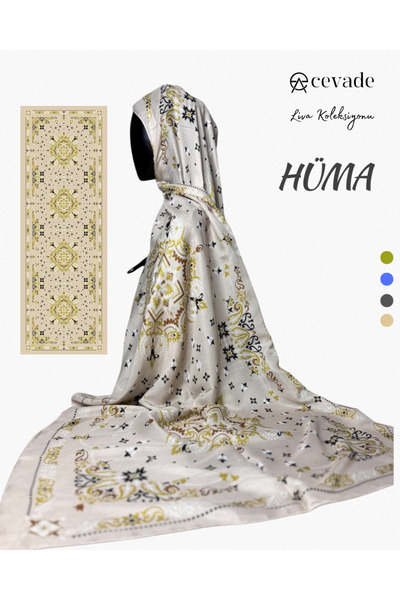 Pamuk Soft Kumaş Desenli Şal – 90x200 cm – Yumuşacık Dokulu, Akışkan, Kaymaz – Liva Koleksiyonu Hüma