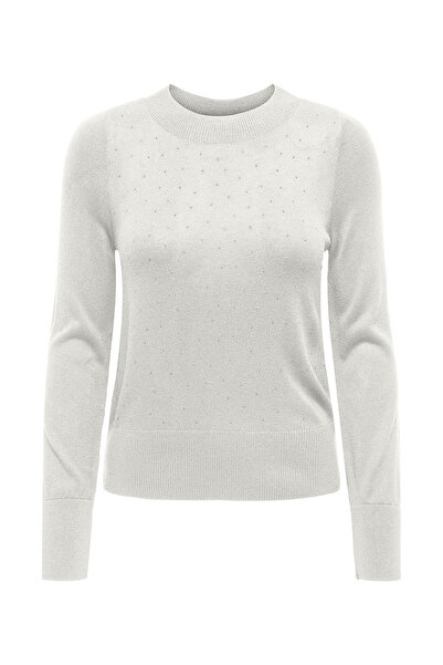 ONLY Onlsolita Rhinestone Regular Fit Crew Neck Sweater Pullover 15336740