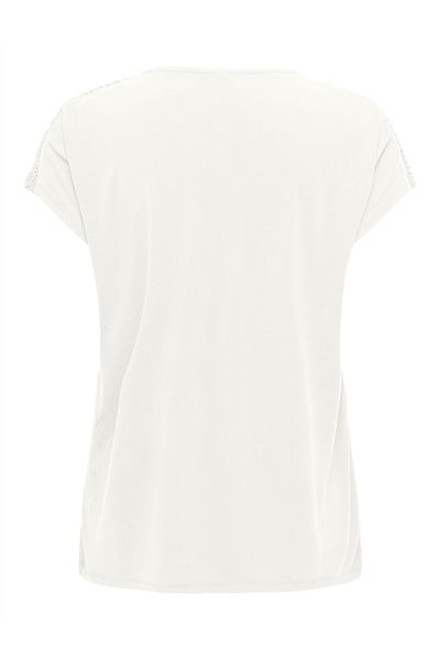 ONLY ONLFREE LIFE CAPSLEEVE LACE TOP JRS Γυναικεία Λευκή Μπλούζα - 15343488