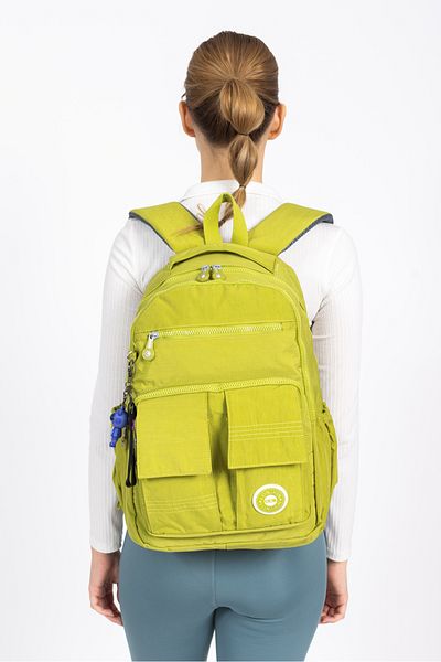 Necati Çanta Waterproof Crinkle Fabric Backpack for School and Daily Use