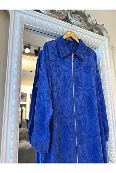 Invee Floral Patterned Lyocell Cap - Sax