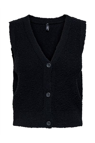ONLY Onlalvilda Sl Waistcoat Cc Knt Women's Black Sweater - O15339653