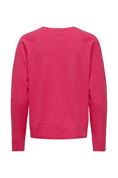 ONLY Onlama Life Ls Raglan O-Neck Cc Knt Women's Pink Sweater - 15334905
