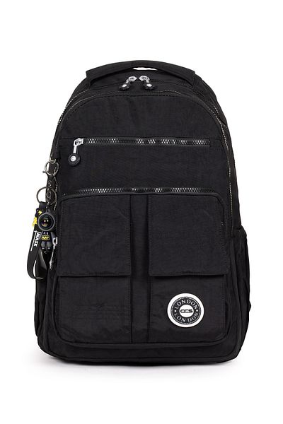 Necati Çanta Waterproof Crinkle Fabric Backpack for School and Daily Use