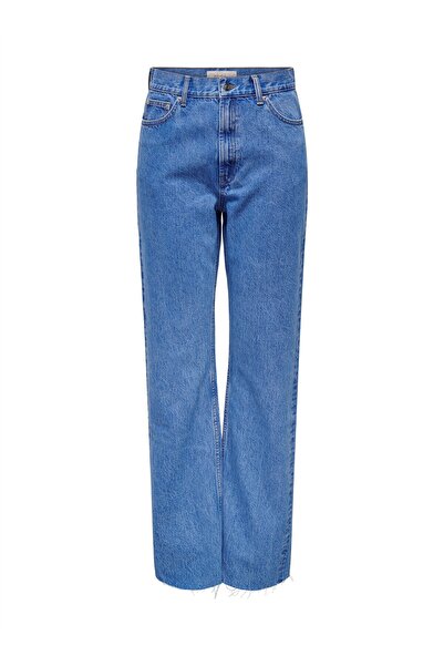ONLY Onlriley Ex Hw Rw Str Dot006 Dnm Noos Women's Blue Jean - O15336776