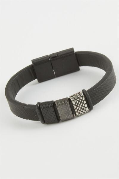 Angel Of Life Dotted Quality Magnet Faux Leather Bracelet