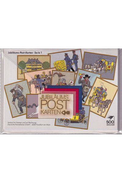Benim Koleksiyonum German Postal Service 500. Anniversary Postcard Series