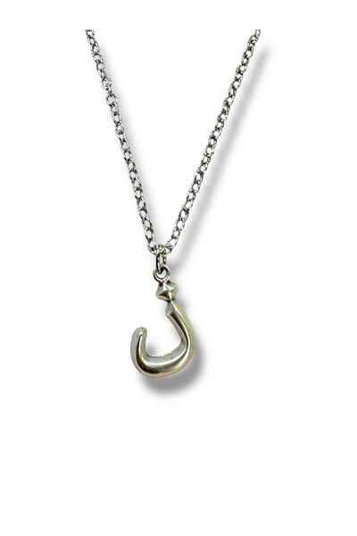 Herşey Nota Arabic Nun Letter Necklace – ن Letter Zamak Plated Necklace |   60 cm Chain