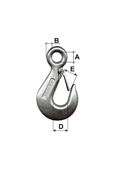 MK Carlig Zincat Securizat 250Kg / 9.5Mm/18Mm