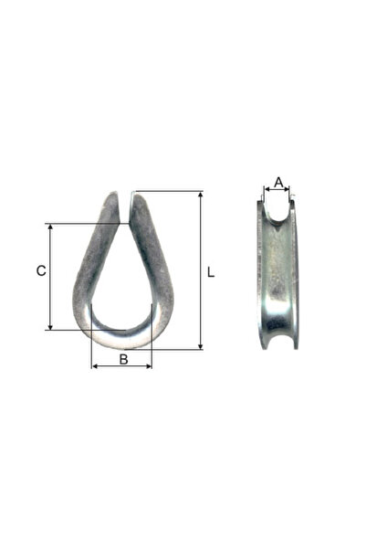 MK Tijă de zinc 3 mm / 12 x 19 x 22 mm