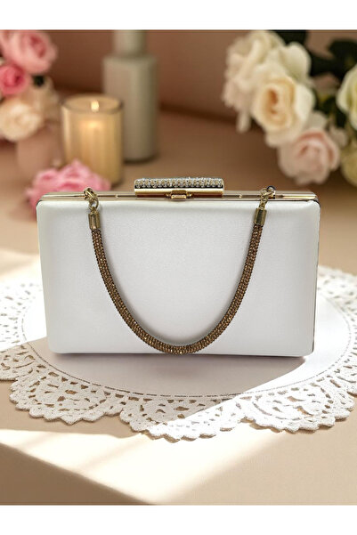 Biçanta Τσάντα νύφης εκρού χρώμα ματ δέρμα γυναικείο βραδινό φόρεμα τσάντα γάμου αρραβώνων αποφοίτηση