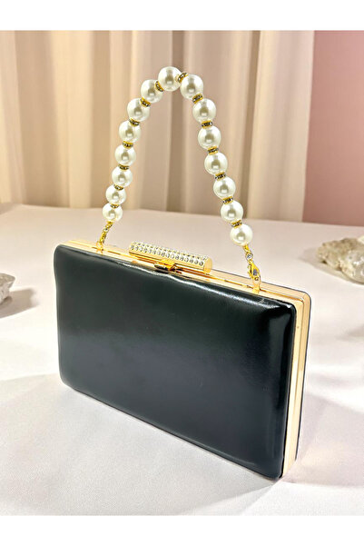 Biçanta Culoare Neagră Piele Mate Piele Femei Rochie Seara Geanta Nunta Logod...