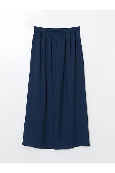 LC Waikiki Fusta cu aspect de in cu talie elastica