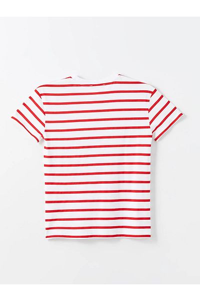 LC Waikiki Tricou de damă cu dungi cu gât