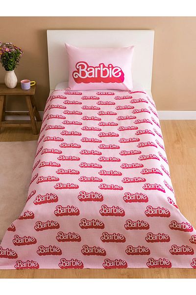 LC Waikiki Barbie Printed Single Pique Set