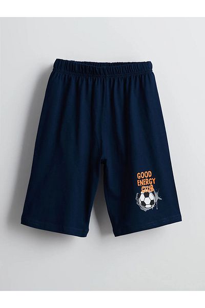 LC Waikiki Elastic Waist Boys' Pajama Shorts 2 Pack
