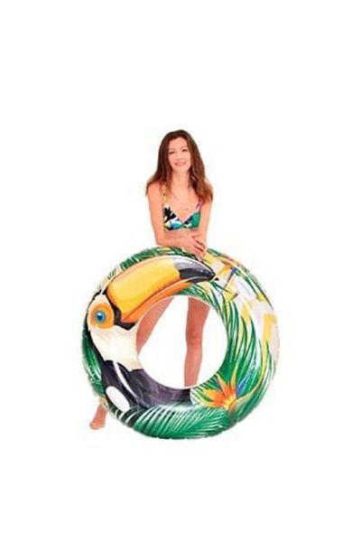 OEM Inflatable Fancy Pool Ring Tucan Flamingo 115 cm