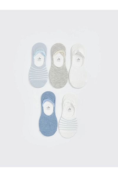 LC Waikiki Striped Women's Ballerina Socks 5-Pack