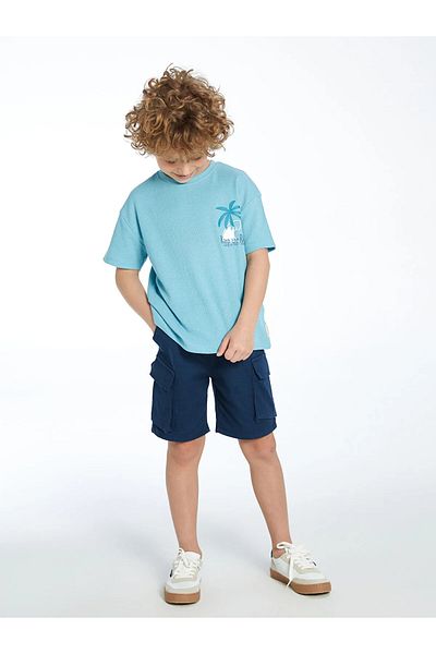 LC Waikiki Elastic Waist Gabardine Boy's Shorts