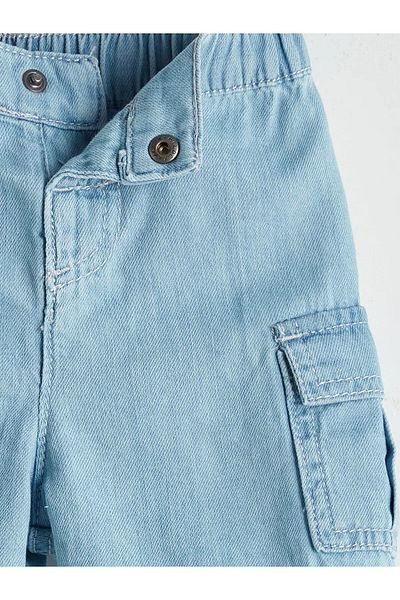 LC Waikiki Elastic Waist Baby Boy Jean Shorts