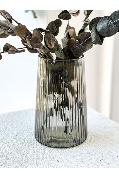 KaiHome Blue Mini Decorative Glass Vase / Flower Pot