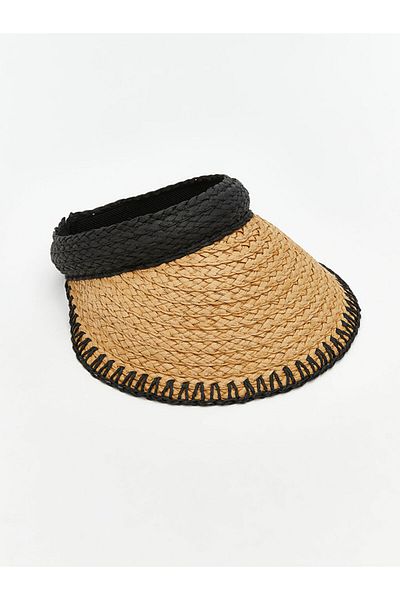 LC Waikiki Beige Women's Straw Visor Hat