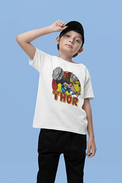 SEVBANO Design Thor Printed Unisex Movie Hero Kids T-Shirt (1-12 Years)