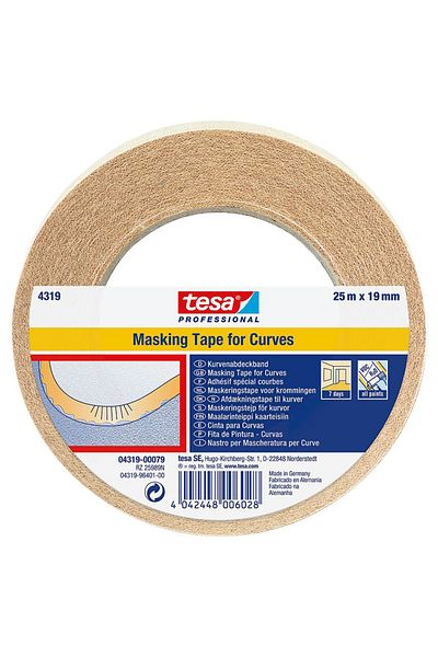Tesa Banda Adeziva Mascare Curbata 19Mm / 25M