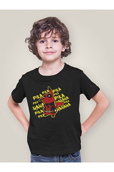 SEVBANO تي شيرت بوكيمون بيكاتشو مطبوع للأطفال للجنسين (1-12 سنة)