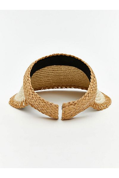 LC Waikiki Beige Women's Straw Visor Hat