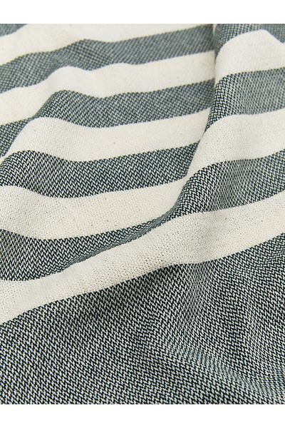 LC Waikiki Lcw Accessories Green Line Patterned Men's Beach Towel 70X150 cm