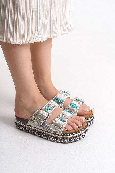 SEEM & BE Joy Beaded Hand Embroidered Women's Slippers