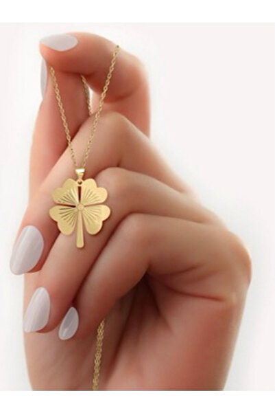 CEVHERİN Yonca Model Kolye 925 Gümüş Rodyum Koruyuculu