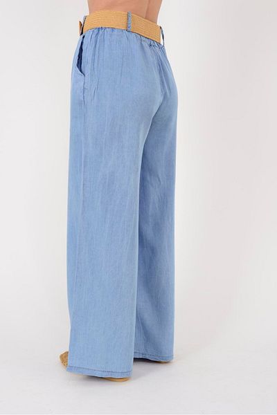 ZTO Women's Thin Fabric Belted Pants