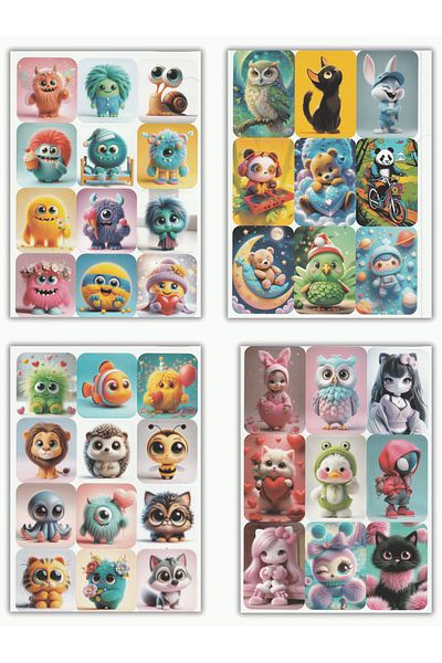 Mielibon Sticker Notebook |   16 Pages 300+ Stickers