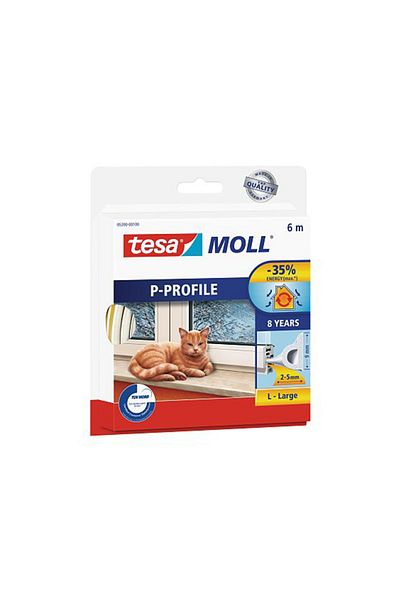 Tesa Rola Profil Etansare Tip-P - 9Mm/100M / Alb