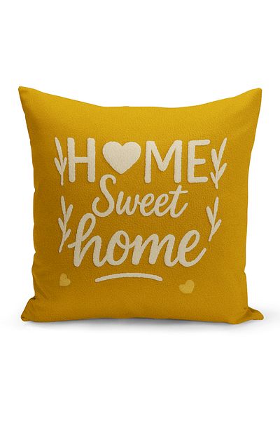 Bertille Home Husă de pernă imprimată digitală pe două părți (aspect de model de broderie Punch/Punch)
