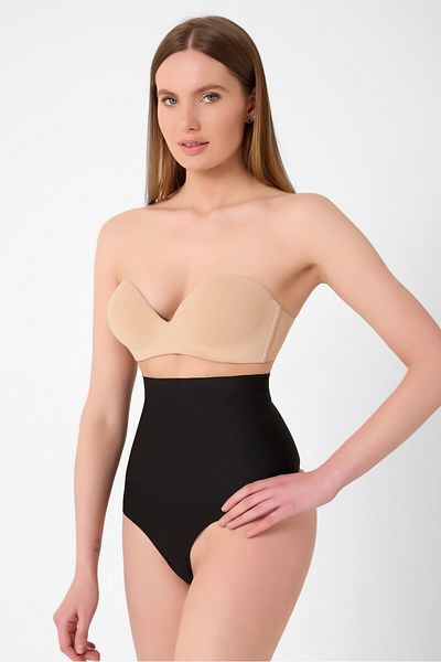 Bluewhs Women's Laser Cut High Waist Invisible Waist Abdomen Lifting String Thong Corset