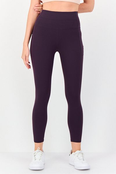 SKECHERS Women Sportswear Fit Training Tights, Dark Purple